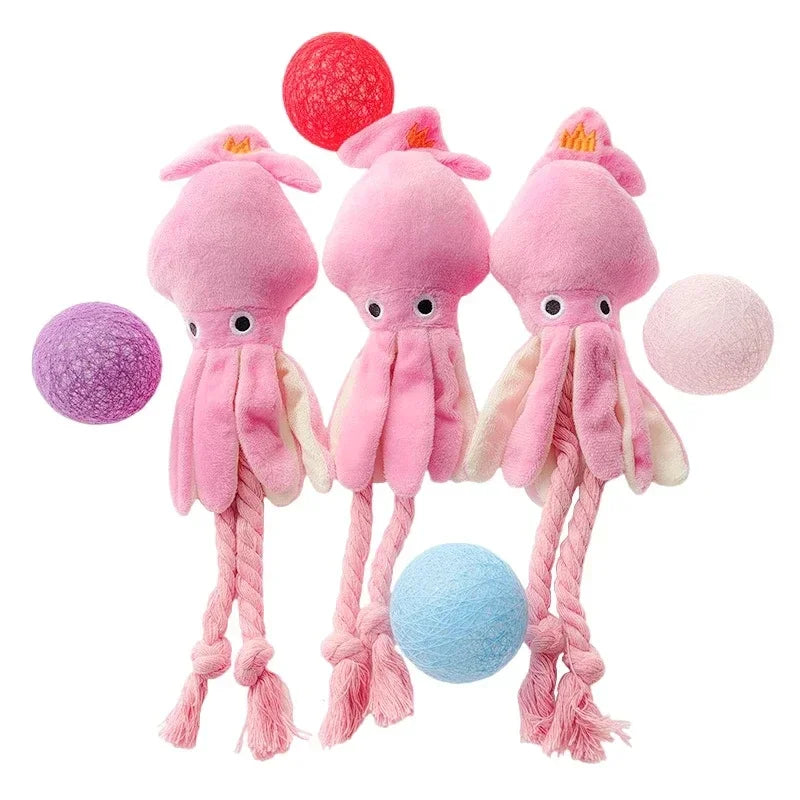 Octopus Plush Rope Pet Toy