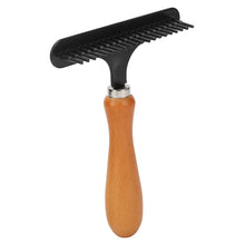 Wooden Handle Pet Deshedding Brush
