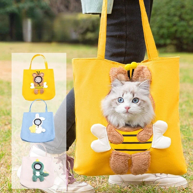 Canvas Pet Shoulder Travel Bag