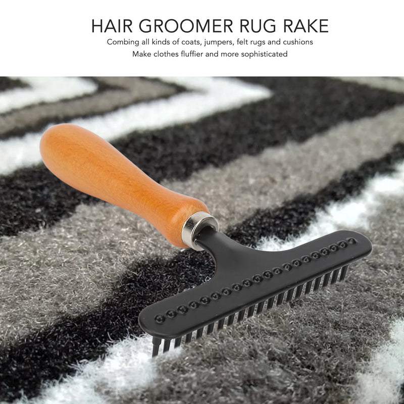 Wooden Handle Pet Deshedding Brush