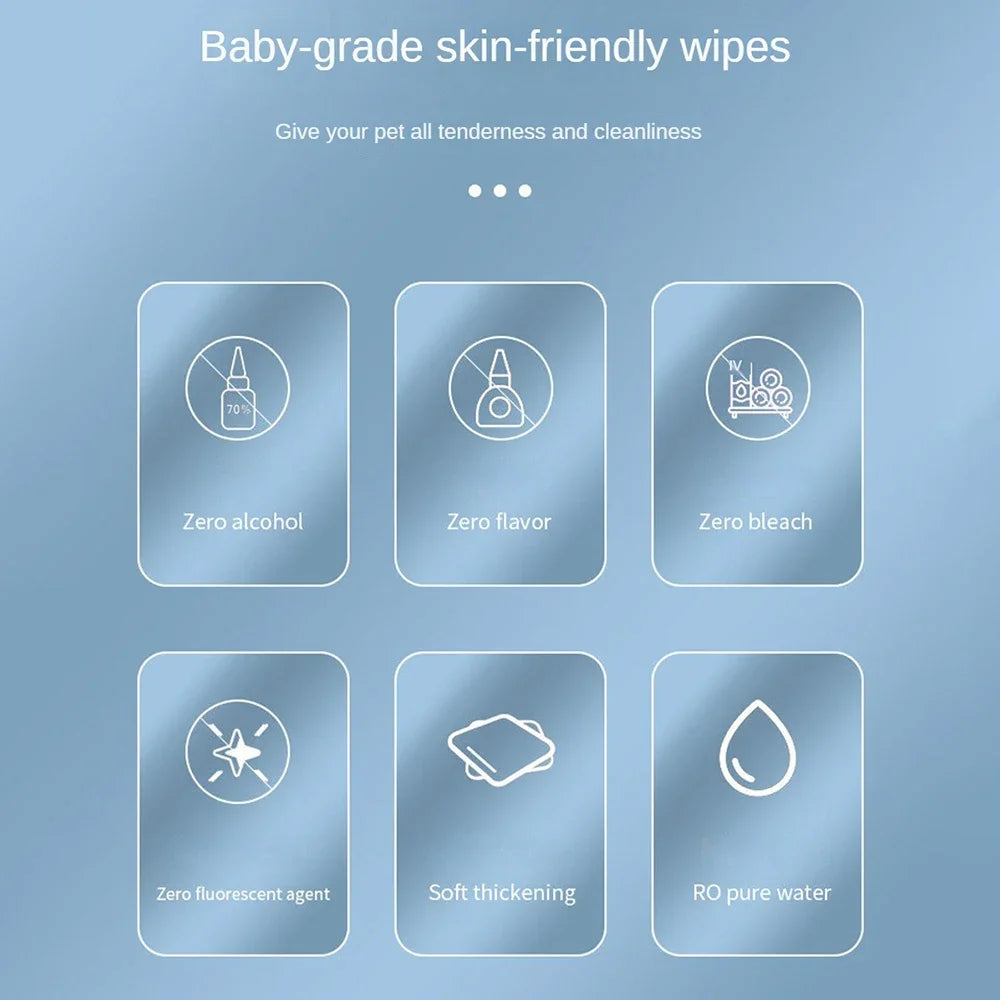 Pet Cleaning Deodorizing Wipes