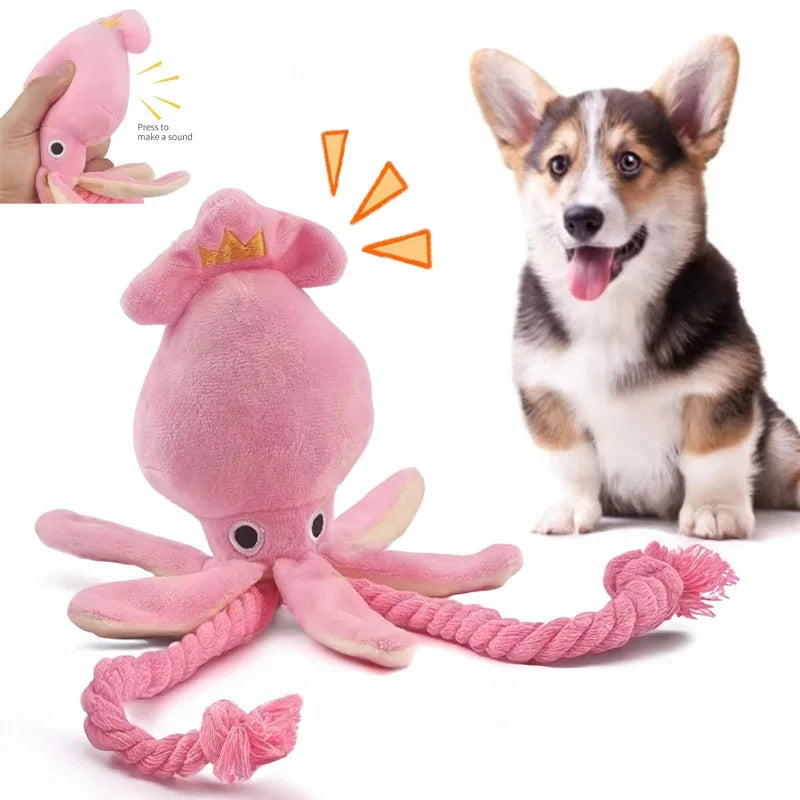 Octopus Plush Rope Pet Toy