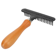 Wooden Handle Pet Deshedding Brush