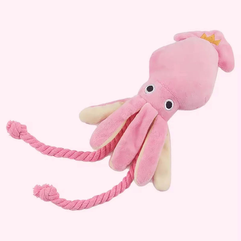 Octopus Plush Rope Pet Toy