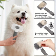 One-Click Pet Grooming Brush