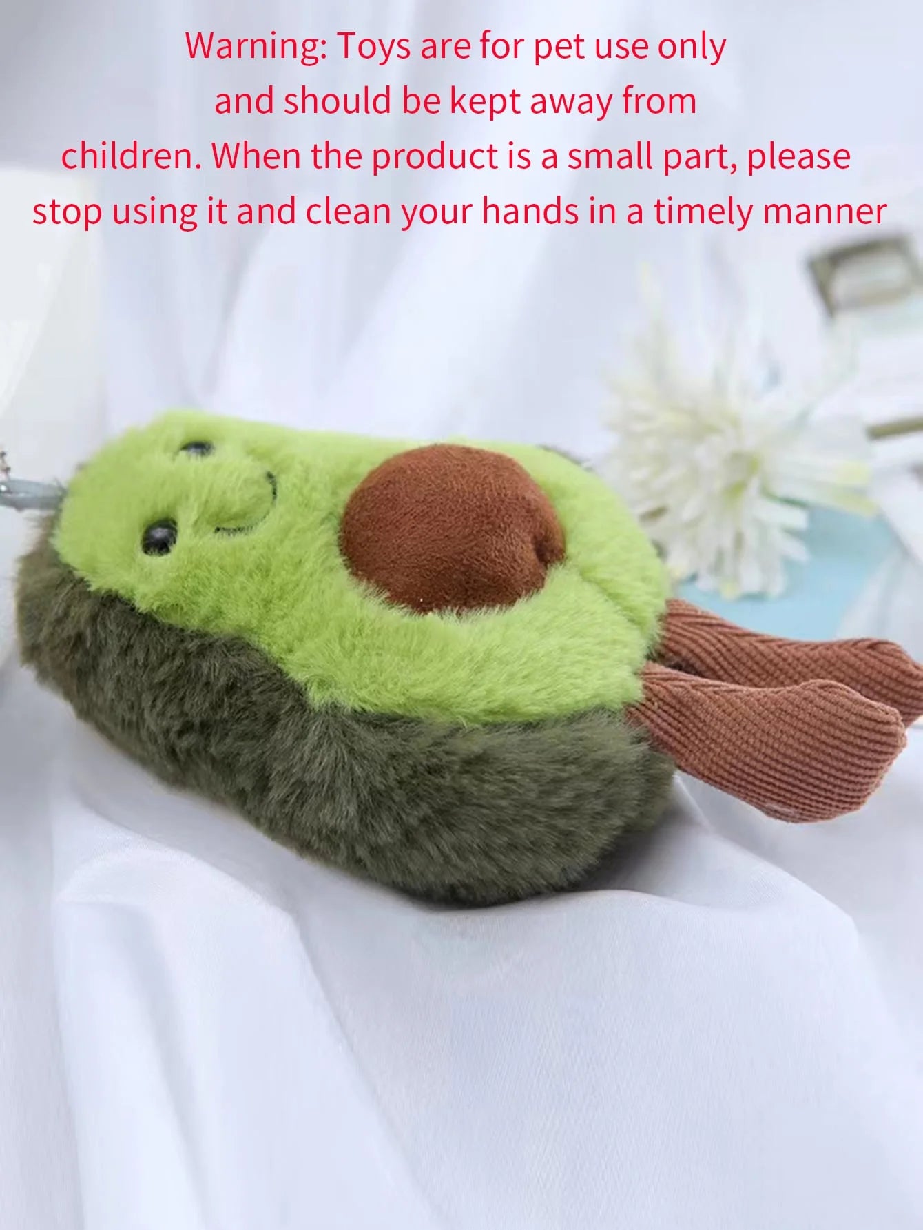Cute Avocado Plush Pet Toy