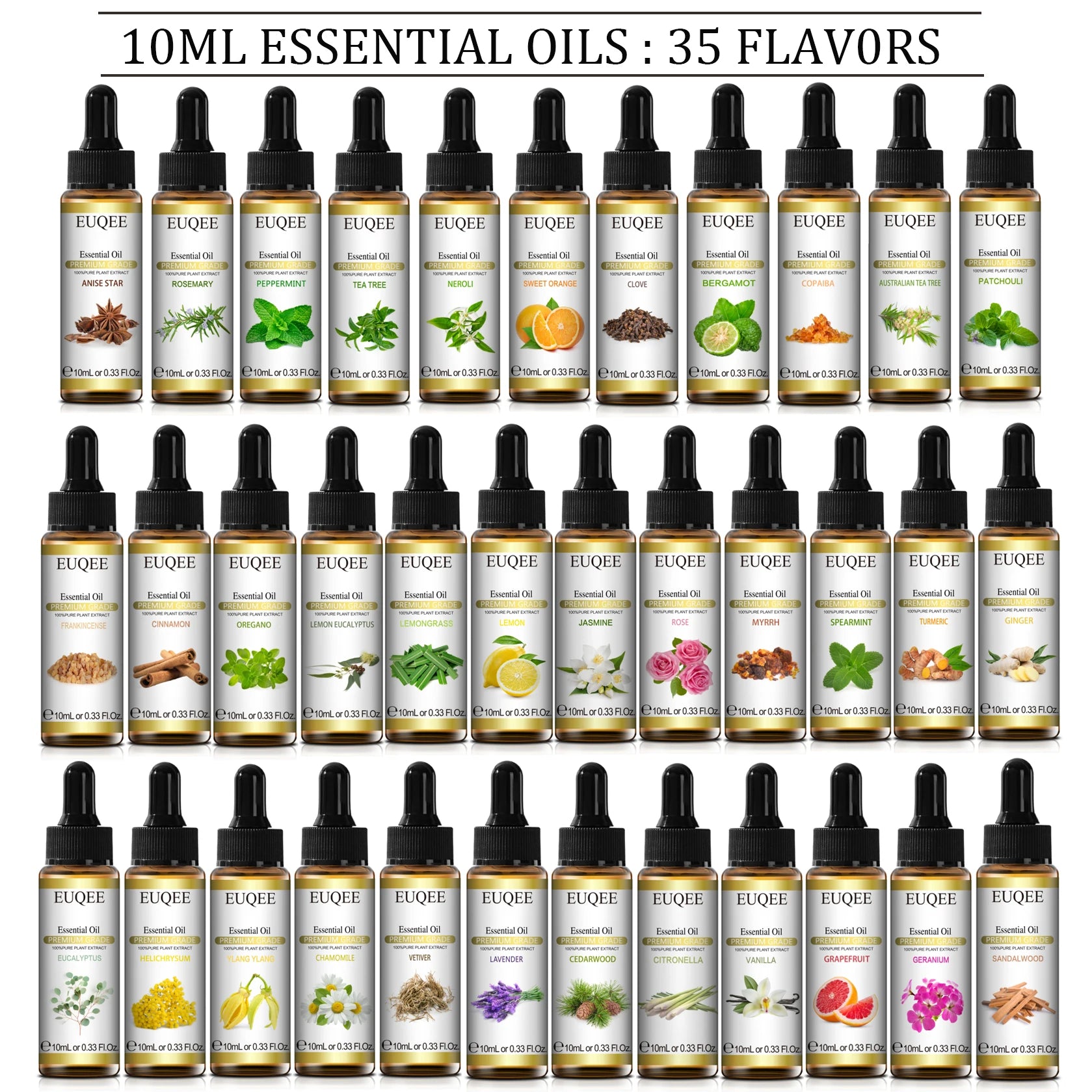 Natural Essential Oil Drops 10ml