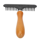 Wooden Handle Pet Deshedding Brush