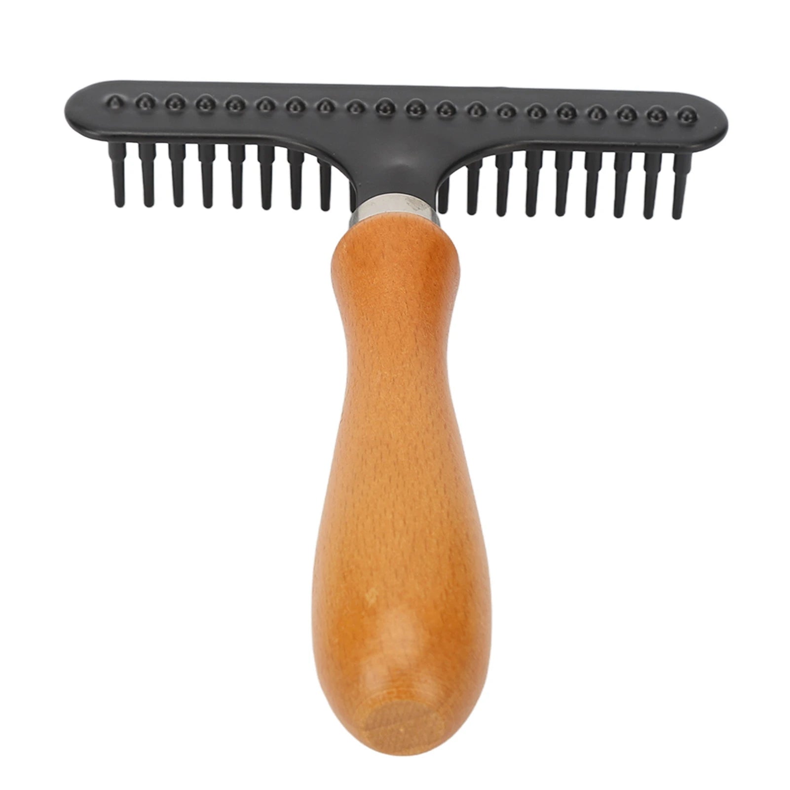 Wooden Handle Pet Deshedding Brush